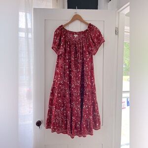 Max Studio Red Floral Dress